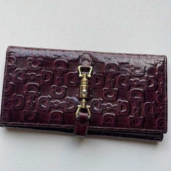 Authentic! Gucci Jackie Long Wallet
